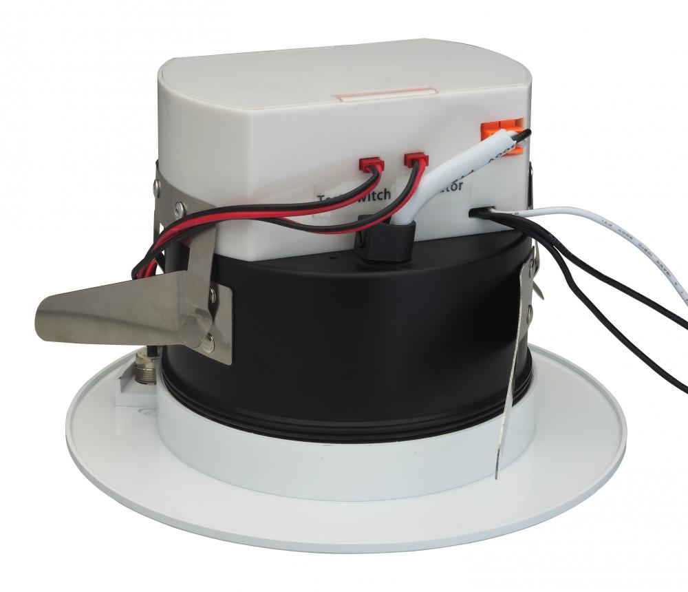Battery Backup Module For Freedom LED Fixture with Trim; 6&#34; Round; White Finish