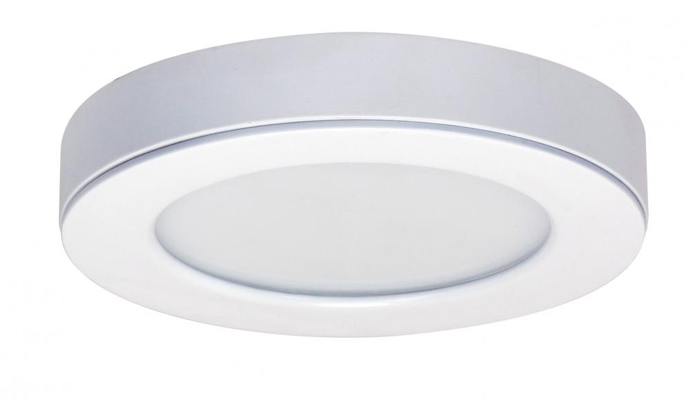 13.5 watt; 7&#34; Flush Mount LED Fixture; 3000K; Square Shape; White Finish; 120 volts; 90CRI