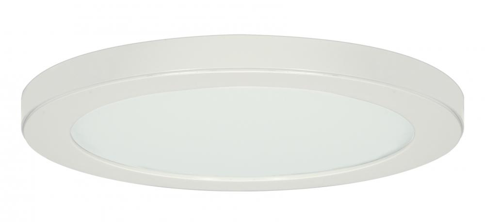 25 watt; 13&#34; Flush Mount LED Fixture; 4000K; Round Shape; White Finish; 120 volts