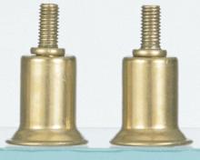 Satco Products Inc. S70/142 - 2 Shade Risers; Brass Finish; 1"
