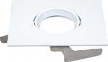 Satco Products Inc. S9693 - Freedom Square 5"/6" Gimbal Trim Option For 5"/6" Base Unit; White Finish