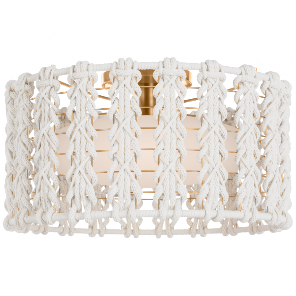Catania 17&#34; Braided Flush Mount