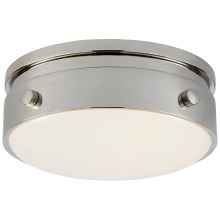 Visual Comfort & Co. Signature Collection TOB 4062PN-WG - Hicks 5.5&#34; Solitaire Flush Mount
