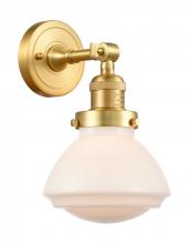 Innovations Lighting 203-SG-G321-LED - Olean - 1 Light - 7 inch - Satin Gold - Adjustable Sconce