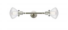 Innovations Lighting 208L-SN-G324-LED - Olean - 2 Light - 7 inch - Brushed Satin Nickel - Adjustable Bath Vanity Light