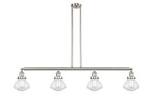 Innovations Lighting 214-SN-G324 - Olean - 4 Light - 51 inch - Brushed Satin Nickel - Stem Hung - Adjustable Island Light