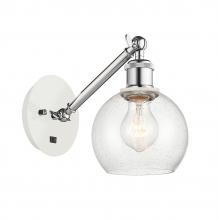 Innovations Lighting 317-1W-WPC-G124-6-LED - Athens - 1 Light - 6 inch - White Polished Chrome - Adjustable Sconce