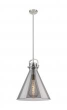 Innovations Lighting 410-1SL-SN-G411-16SM - Newton Cone - 1 Light - 16 inch - Satin Nickel - Pendant