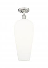 Innovations Lighting 516-1C-SN-G456-8WH - Chelsea - 1 Light - 8 inch - Brushed Satin Nickel - Semi-Flush Mount