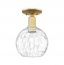Innovations Lighting 716-1C-SG-G1215-8 - Athens Water Glass - 1 Light - 8 inch - Satin Gold - Semi-Flush Mount