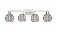 Innovations Lighting 716-4W-SN-G1213-6SM - Athens Deco Swirl - 4 Light - 36 inch - Brushed Satin Nickel - Bath Vanity Light
