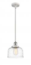 Innovations Lighting 916-1S-WPC-G713-LED - Bell - 1 Light - 8 inch - White Polished Chrome - Mini Pendant
