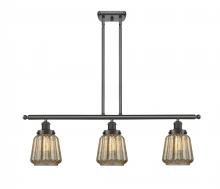 Innovations Lighting 916-3I-OB-G146 - Chatham - 3 Light - 36 inch - Oil Rubbed Bronze - Stem Hung - Island Light