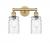 Candor - 2 Light - 14 inch - Brushed Brass - Bath Vanity Light