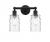 Candor - 2 Light - 14 inch - Matte Black - Bath Vanity Light