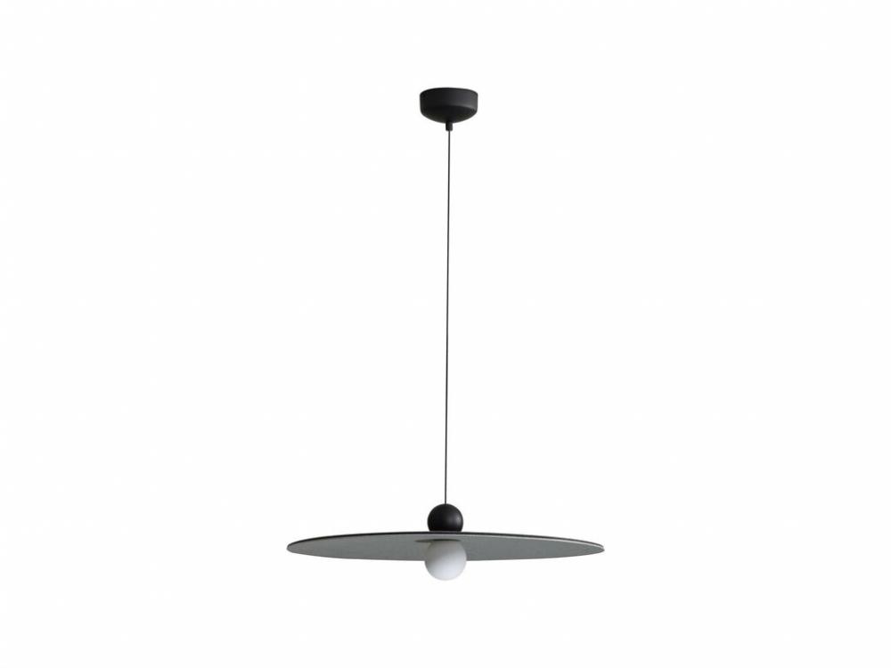 Faroe 24&#34; LED Pendant in Flecked Black/Grey