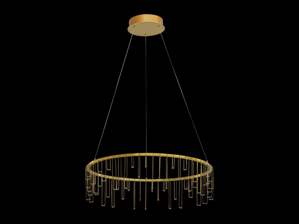 Lucerna 26&#34; LED Chandelier in Stainless Steel Gold