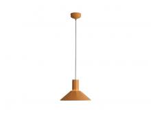 Golden 3133-P13 EY-GY - Faroe 13&#34; LED Pendant in Earth Yellow/Grey