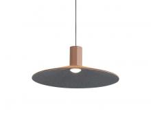 Golden 3133-P20 CO-BK - Faroe 20&#34; LED Pendant in Coffee/Black
