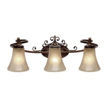 Golden 4002-BA3 RSB - Loretto 3 Light Bath Vanity