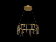 Golden 5461-18 SSG - Lucerna 18&#34; LED Chandelier in Stainless Steel Gold