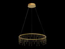 Golden 5461-26 SSG - Lucerna 26&#34; LED Chandelier in Stainless Steel Gold