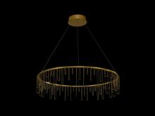 Golden 5461-32 SSG - Lucerna 32&#34; LED Chandelier in Stainless Steel Gold