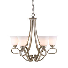 Golden 8107-6 WG - 6 Light Chandelier