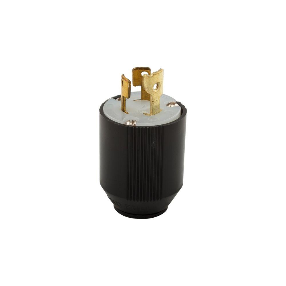 Plug 15A 125V 2P3W H/L AutoGrip BW Can