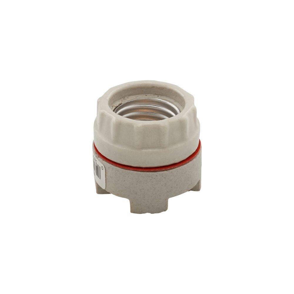 Sign Socket 2Pc W/Screw Terms Porc WH