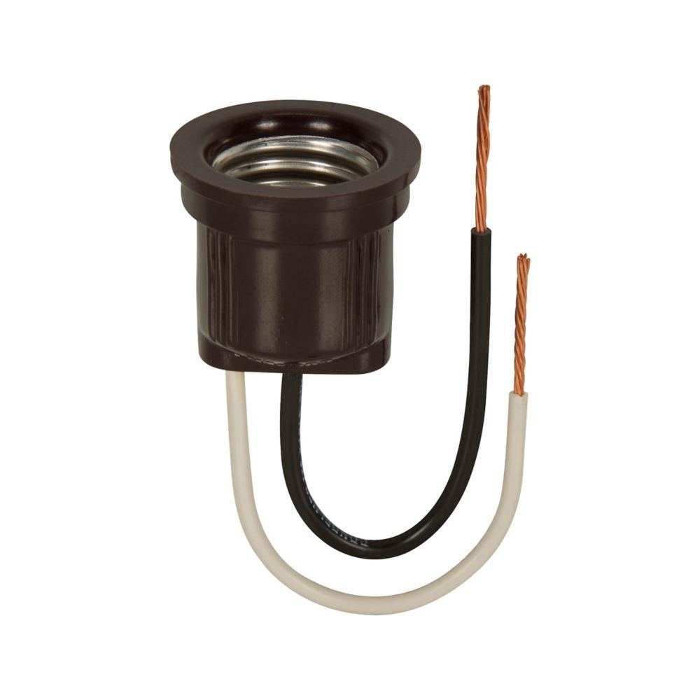 Socket Pigtail Phenolic 660W 250V #14 BR