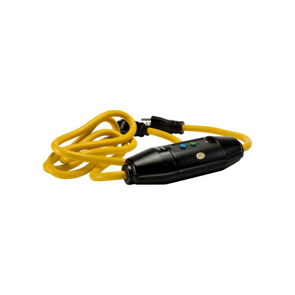 GFCI PORT 6&#39;12/3 CRD WT P&C 15A 120V AUT