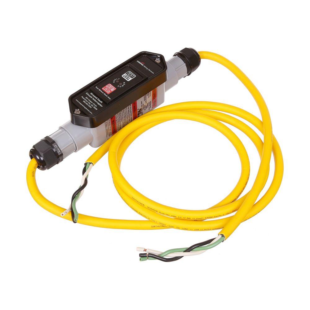 GFCI PORT 6&#39;12/3 CRD 20A 240V W/ FL AUTO