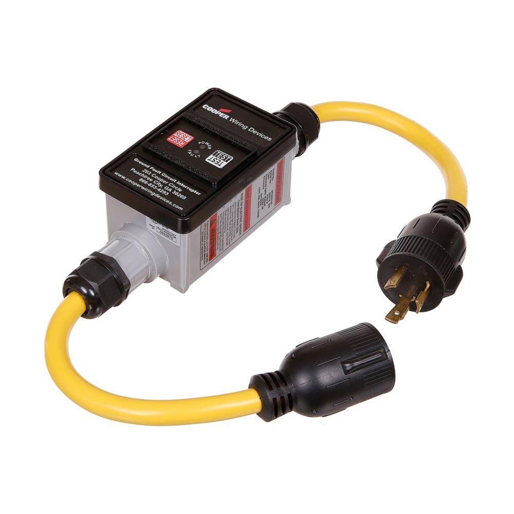 GFCI PORT 2&#39;10/3YLCRD LKGP&C 30A240V MAN