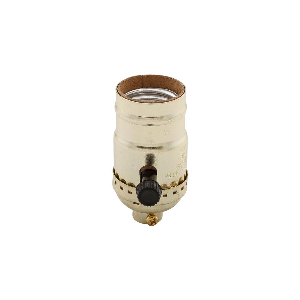 Lampholder Med Base 3-Way Turn Knob ABD