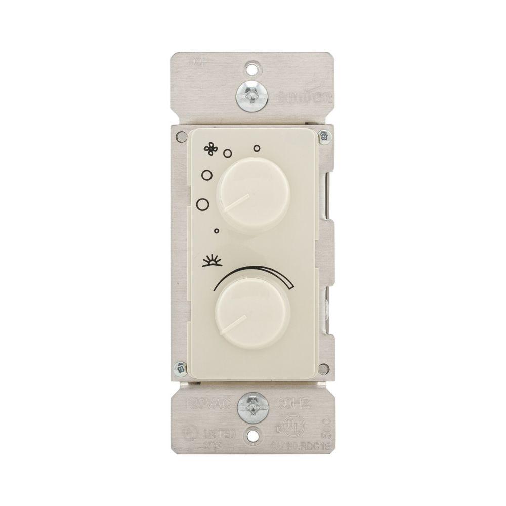 Comb Dim/FanCntl Rotary 4Spd 1.5A300W LA