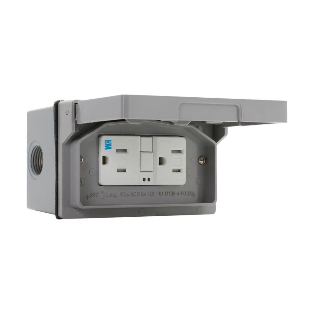 STGFCI HORIZ KIT, 15A-125V TR GY
