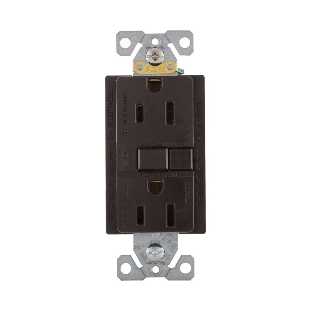 GFCI Self Test Duplex 15A 125V BR
