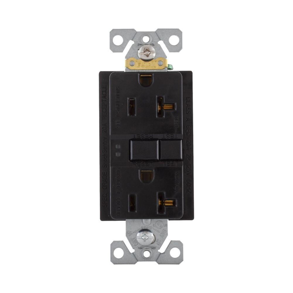 GFCI Self Test Duplex 20A 125V BK