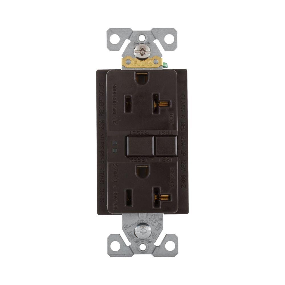 GFCI Self Test Duplex 20A 125V BR