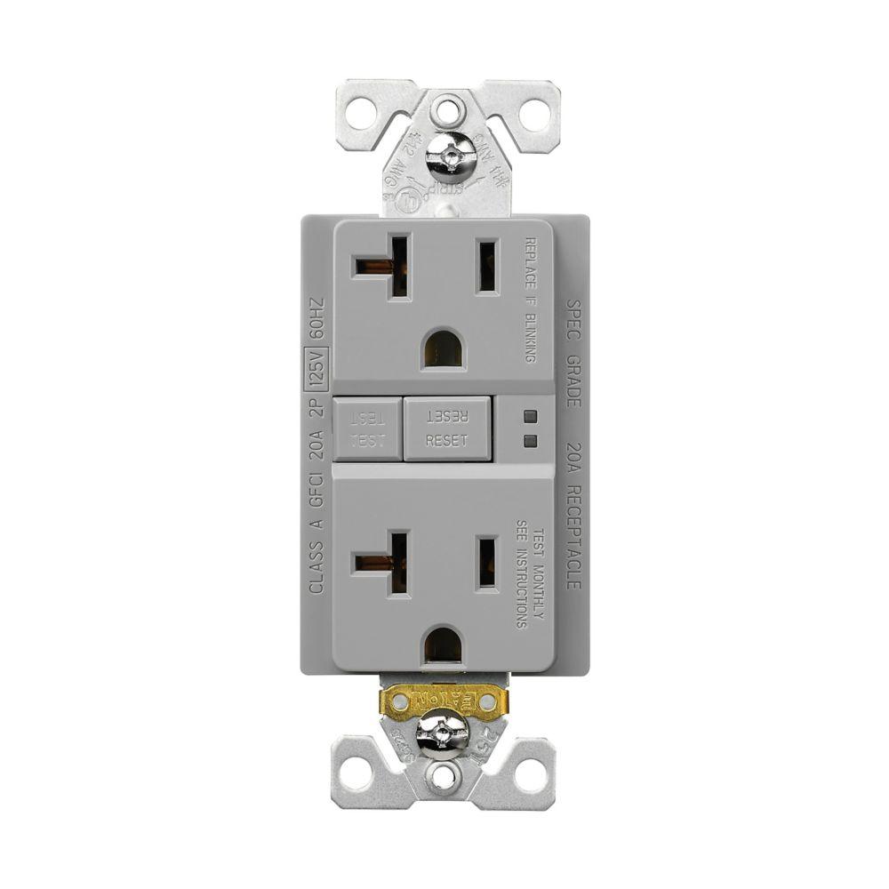 GFCI ST Duplex 20A 125V GY NAFTA