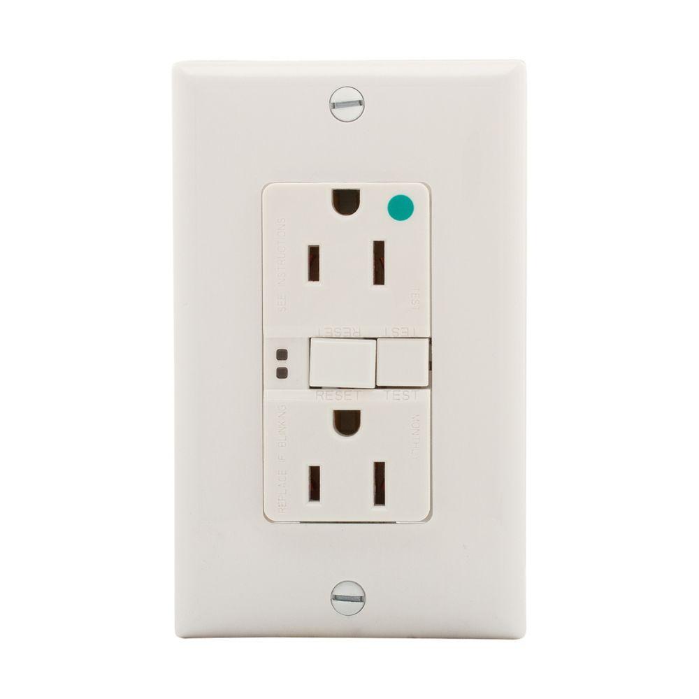GFCI HG ST Duplex 15A 125V WH