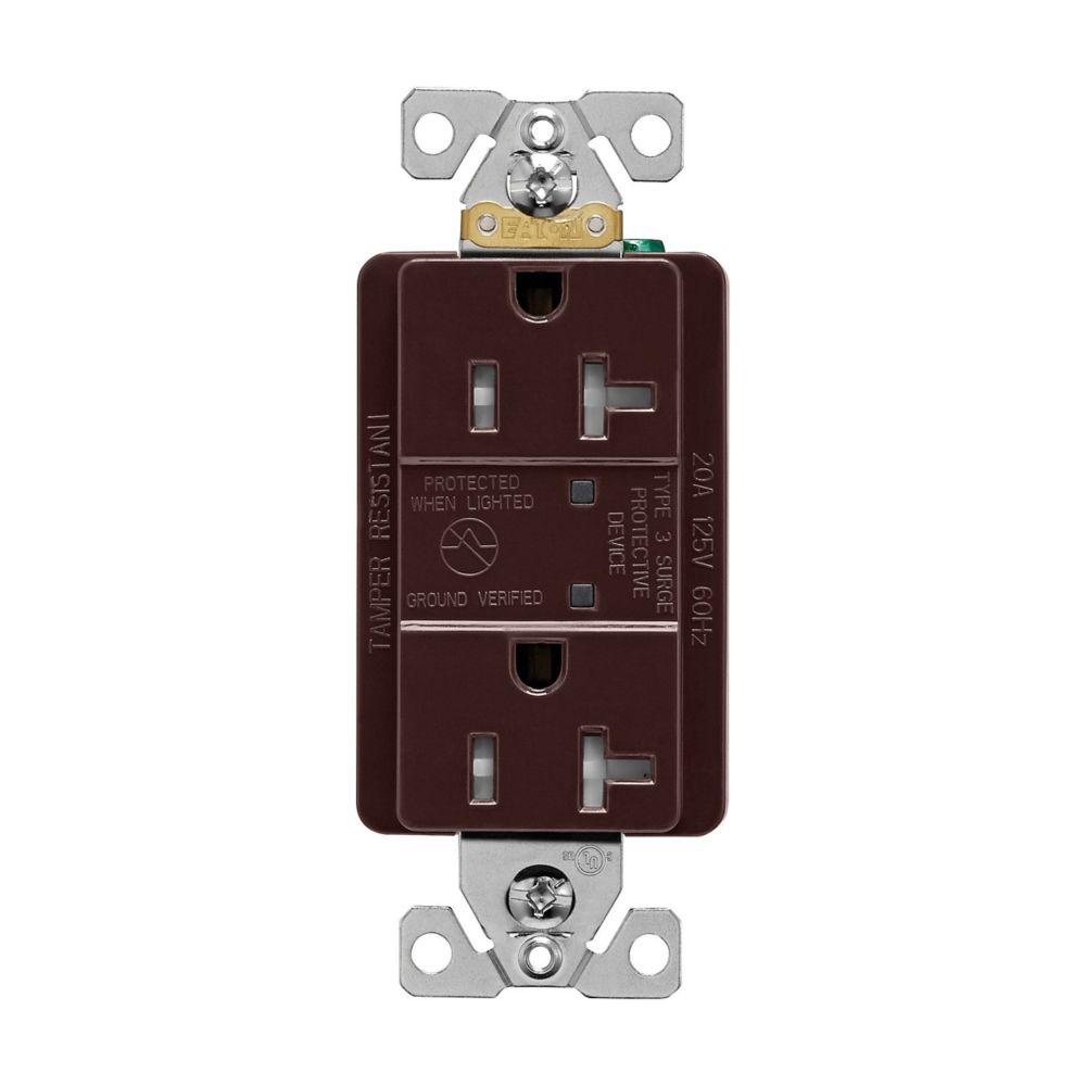 SURGE RECP TR 20A 125V LED B