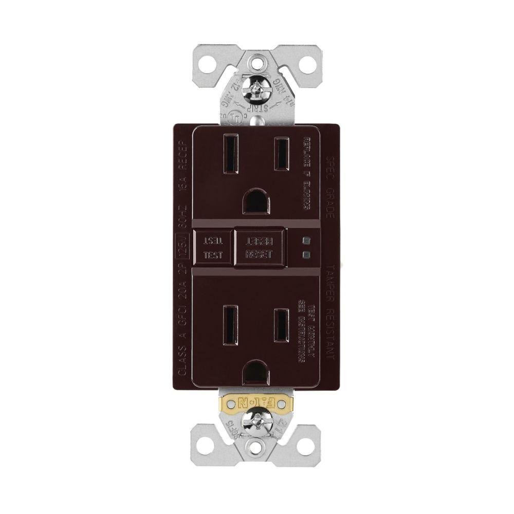 GFCI TR Self Test Duplex 15A 125V BR