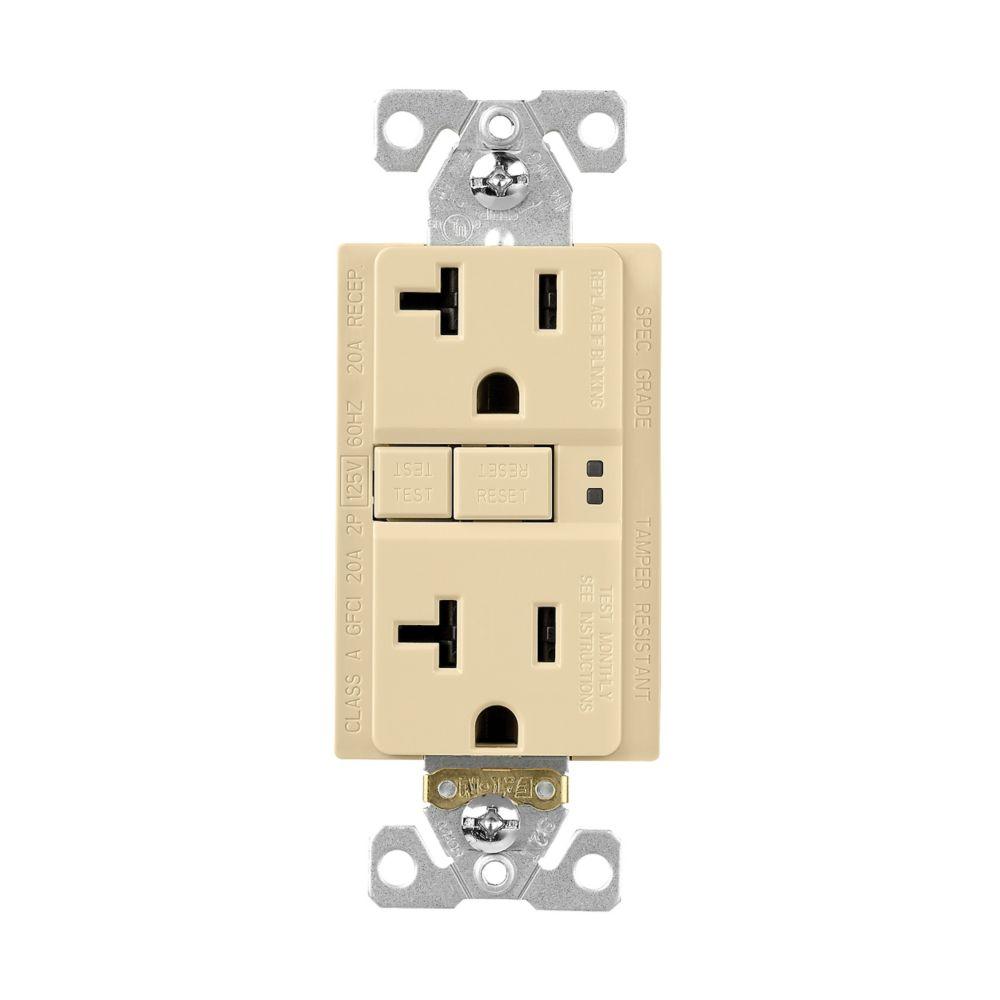 GFCI TR Self Test Duplex 20A 125V IV
