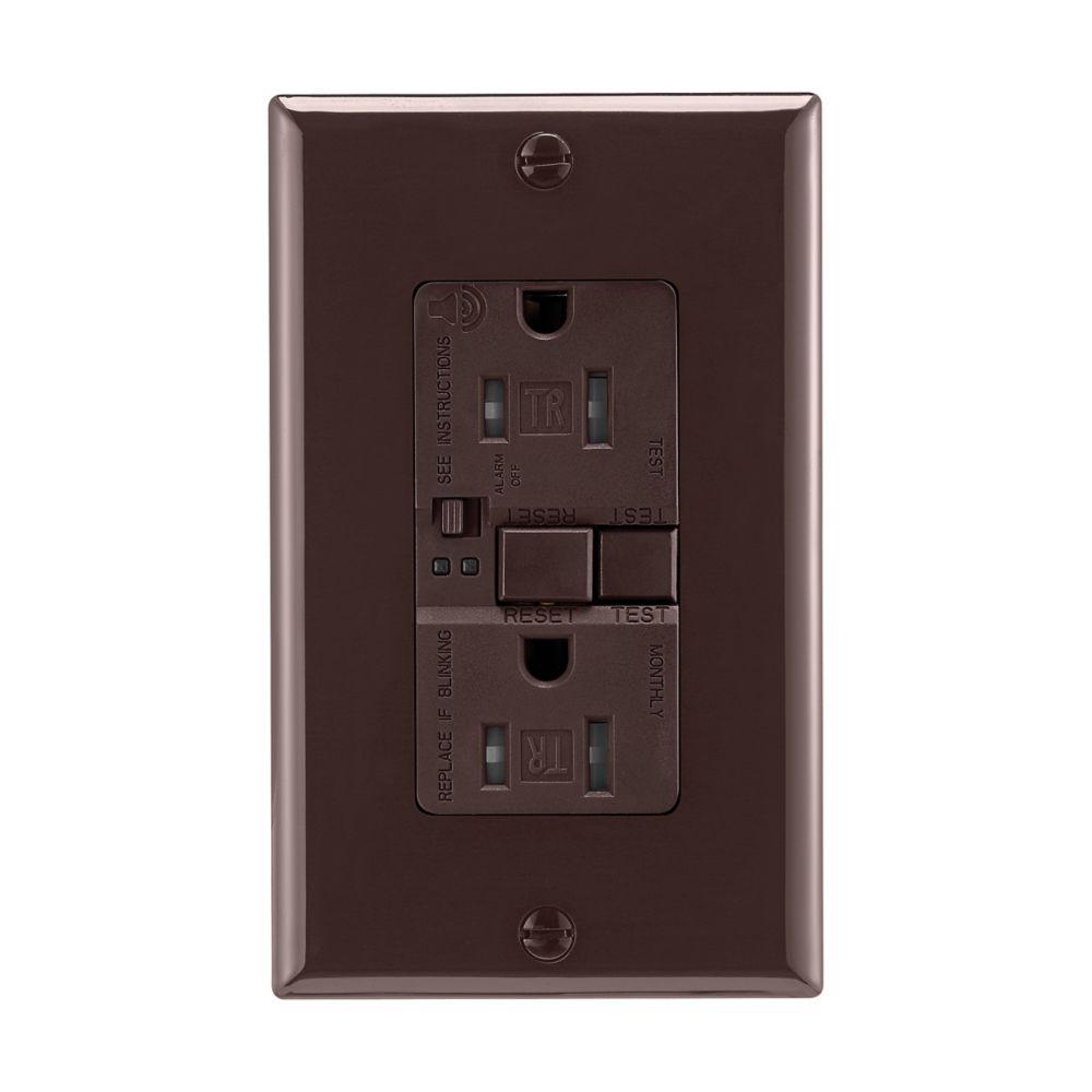 GFCI Audible TR ST Duplex 15A 125V BK