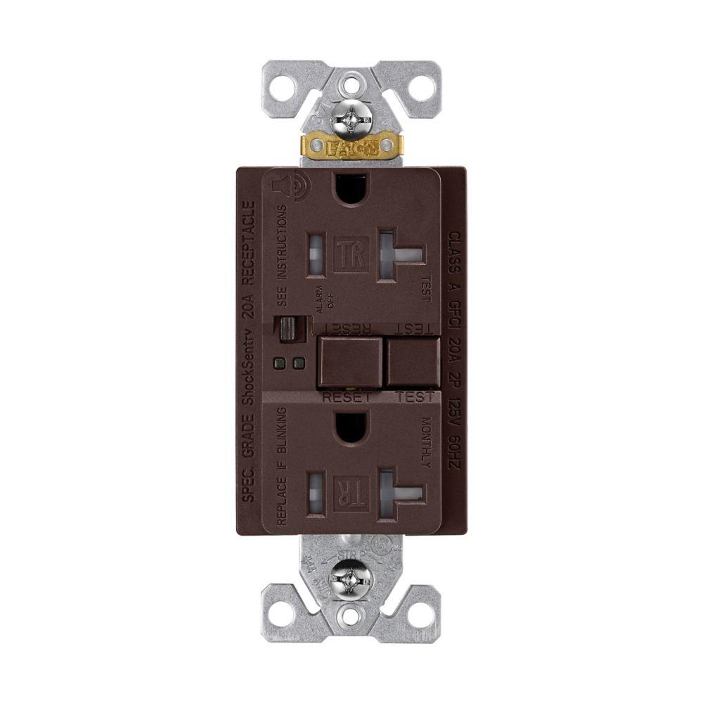GFCI Audible TR ST Duplex 20A 125V BR
