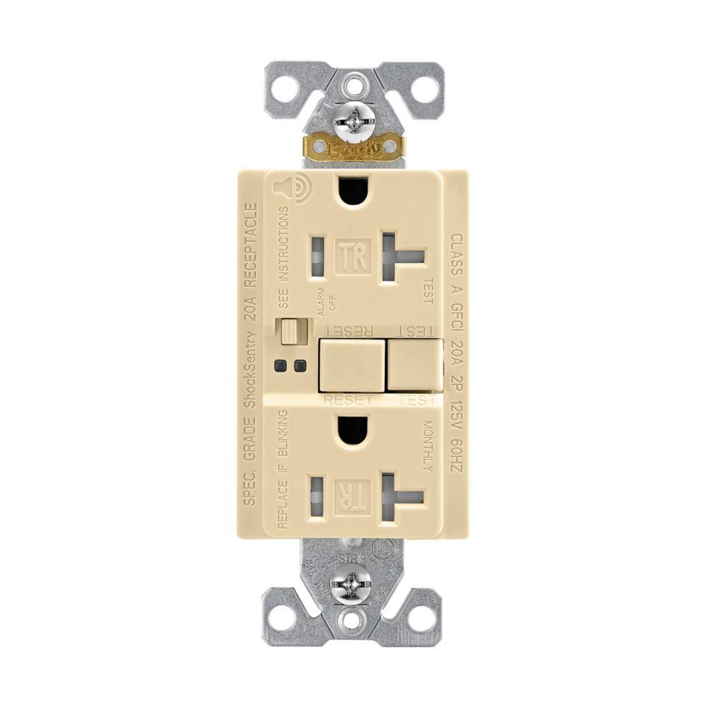 GFCI Audible TR ST Duplex 20A 125V IV