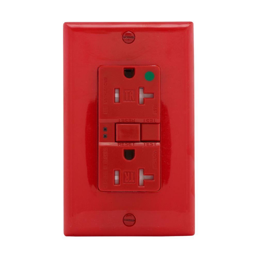 GFCI TR HG Self Test Duplex 20A 125V RD