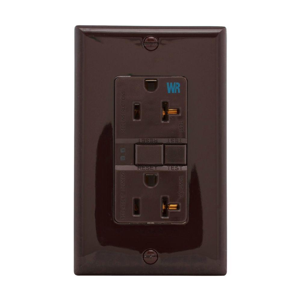 GFCI WR ST Duplex 20A 125V BR
